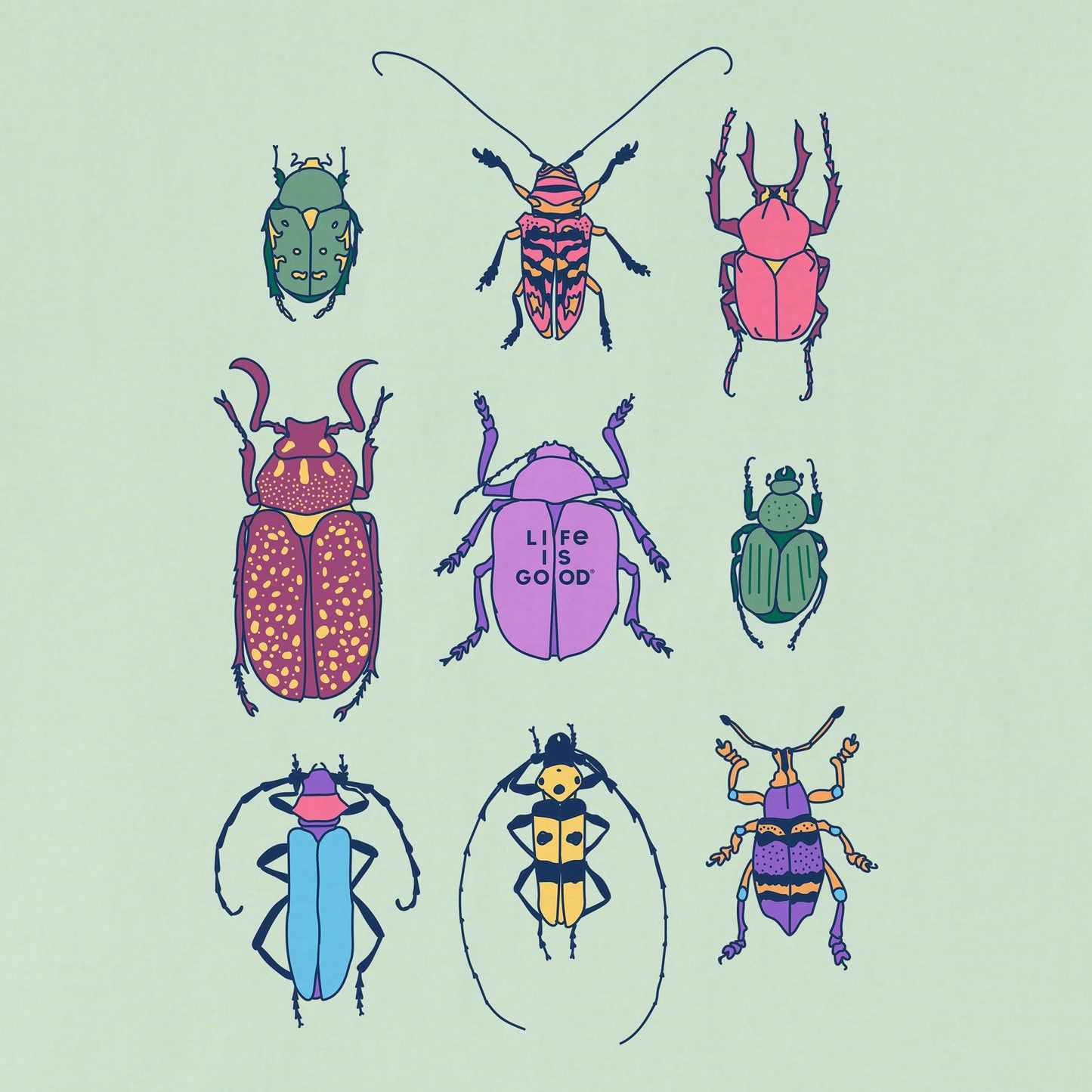 Women's Cool Bug Grid Short Sleeve Crusher Boxy Tee