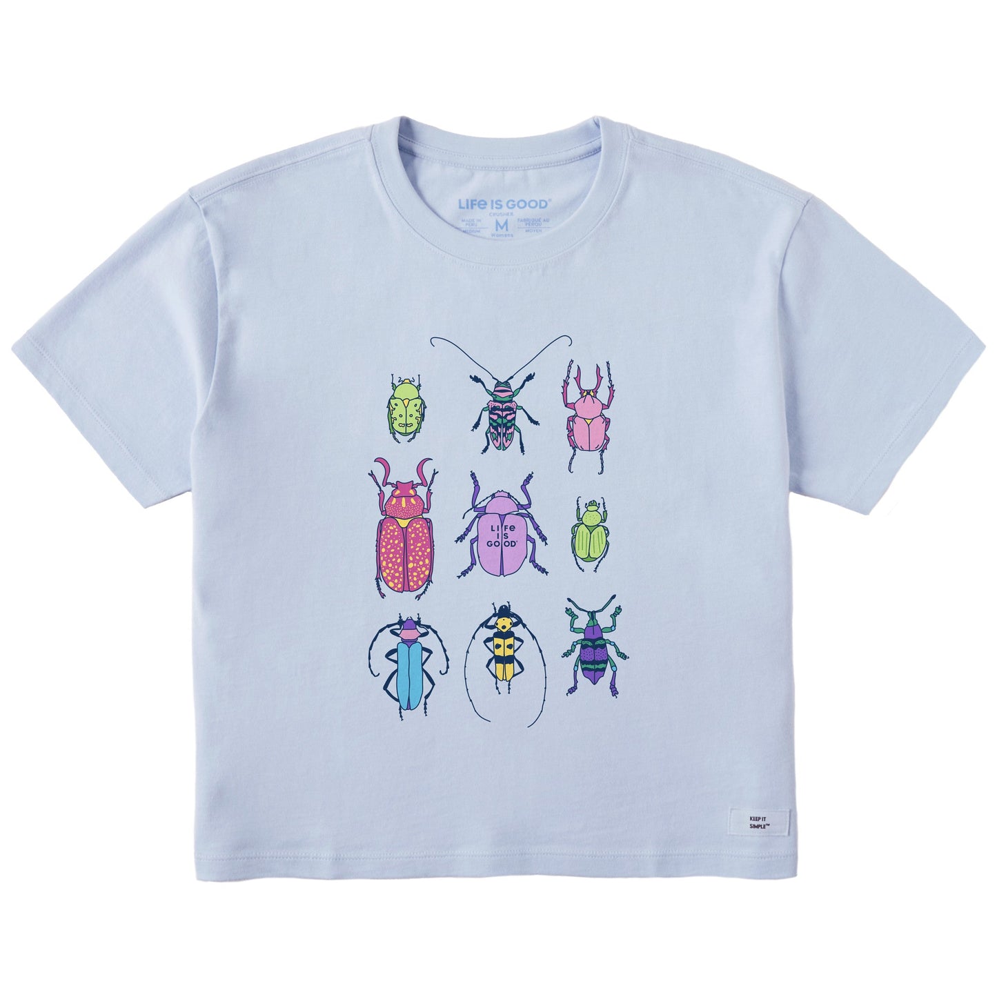 Women's Cool Bug Grid Short Sleeve Crusher Boxy Tee