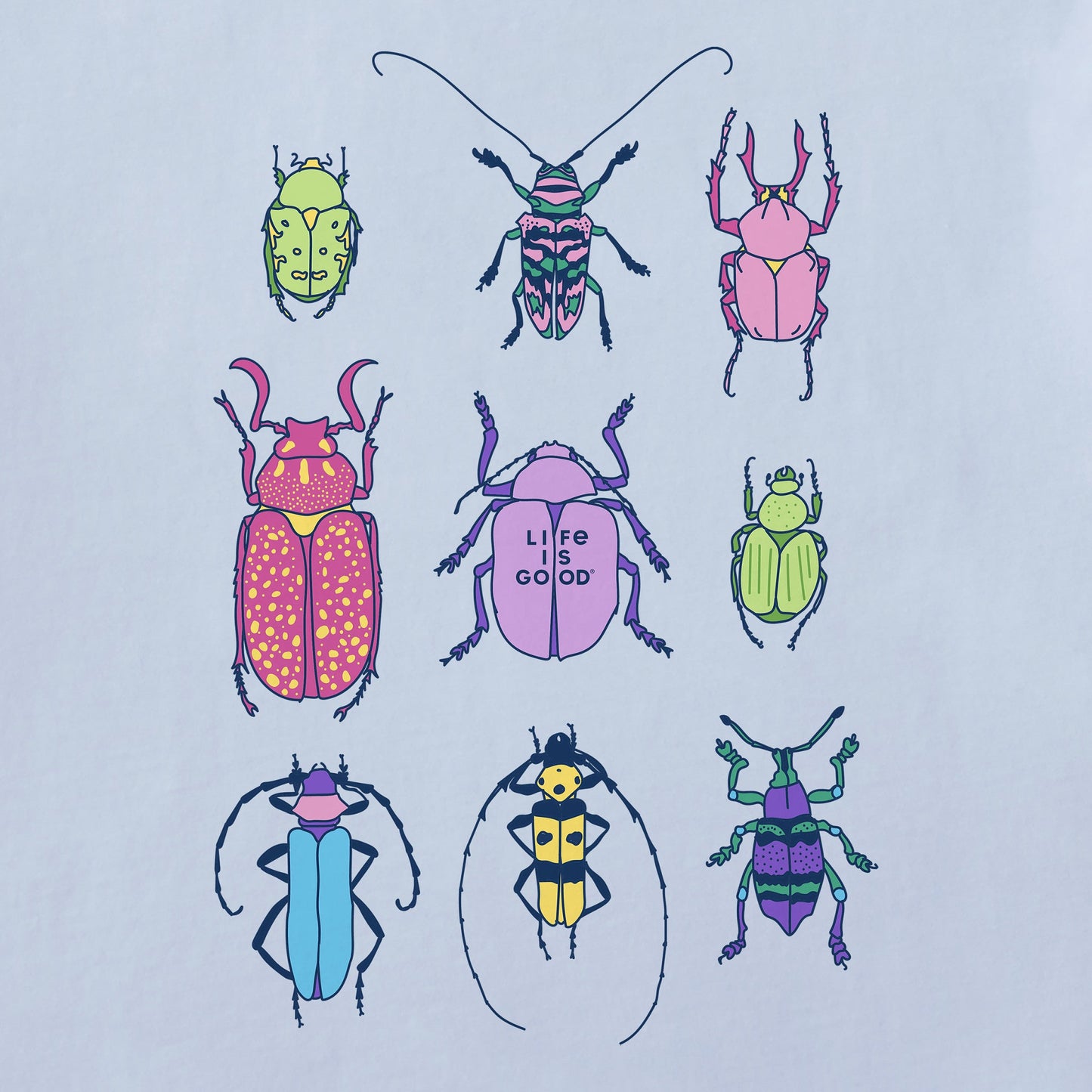 Women's Cool Bug Grid Short Sleeve Crusher Boxy Tee