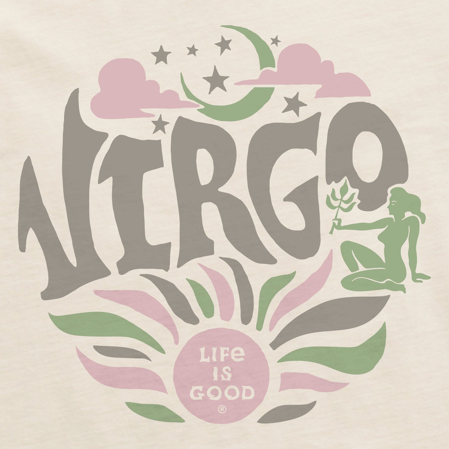 Women's Virgo Zodiac Vibes Short Sleeve Crusher Boxy Tee