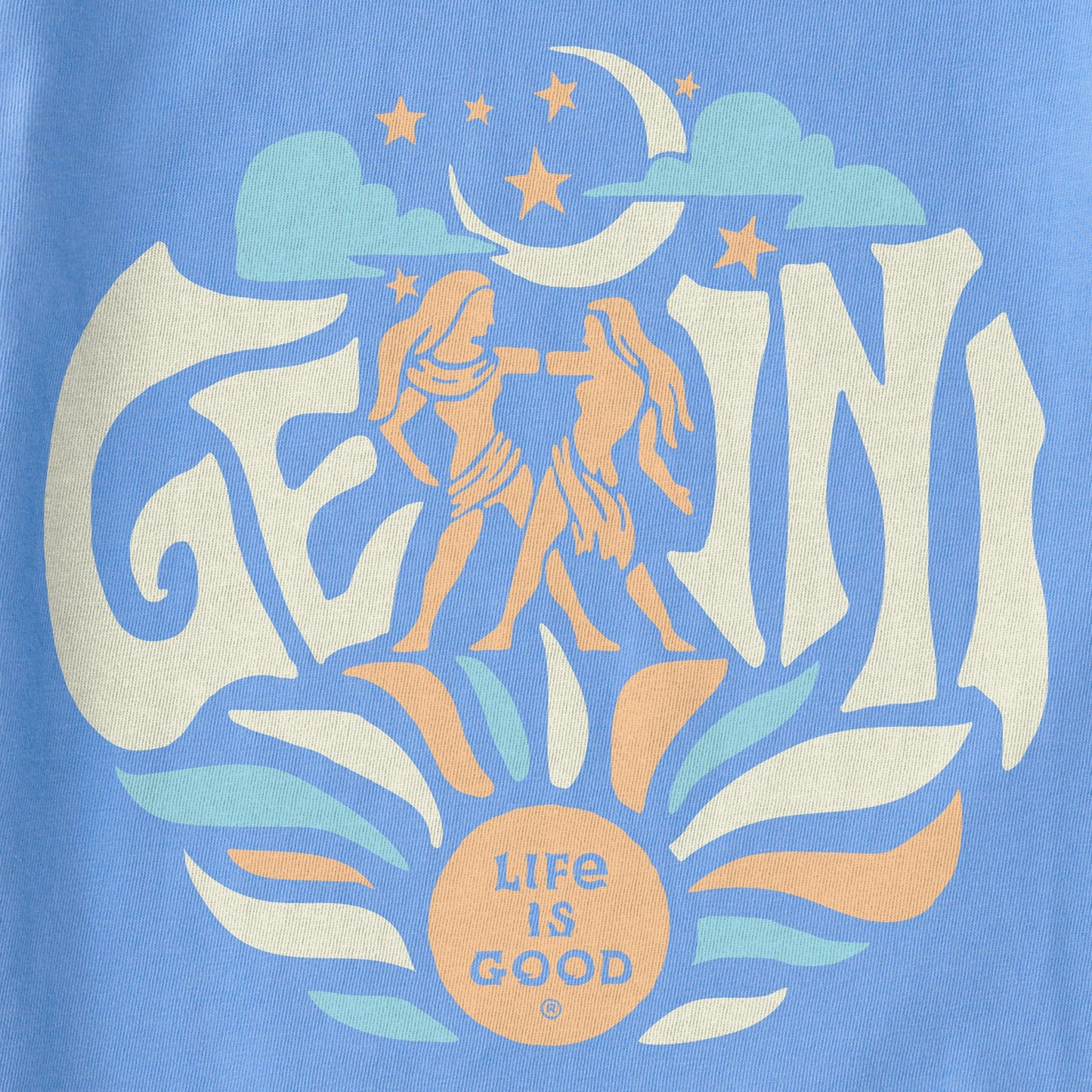 Women's Gemini  Zodiac Vibes Short Sleeve Crusher Boxy Tee