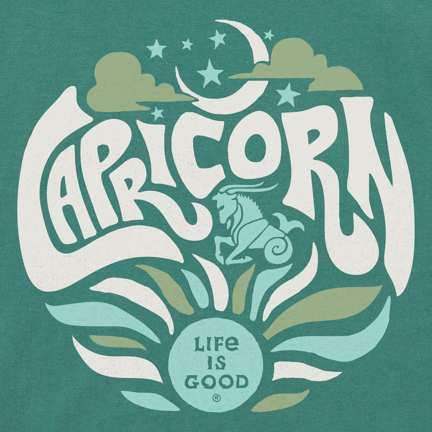 Women's Capricorn Zodiac Vibes Short Sleeve Crusher Boxy Tee