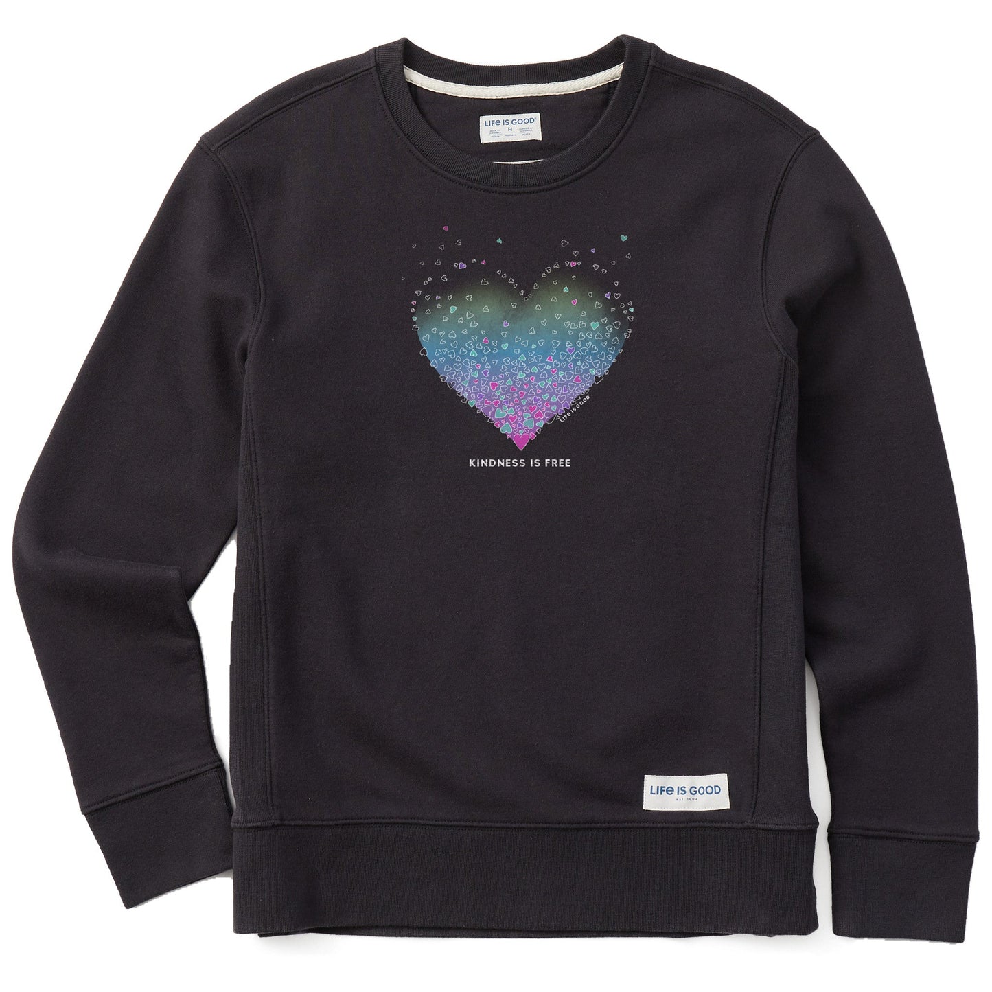 Women's Kindness is Free Evaporating Heart Simply True Crew