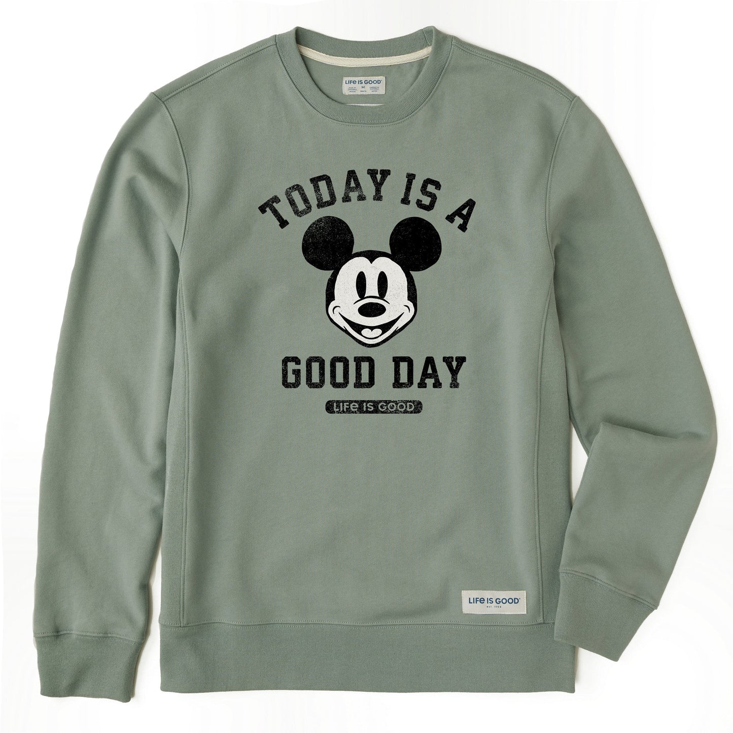 Men's Steamboat Willie Good Day Simply True Fleece Crew