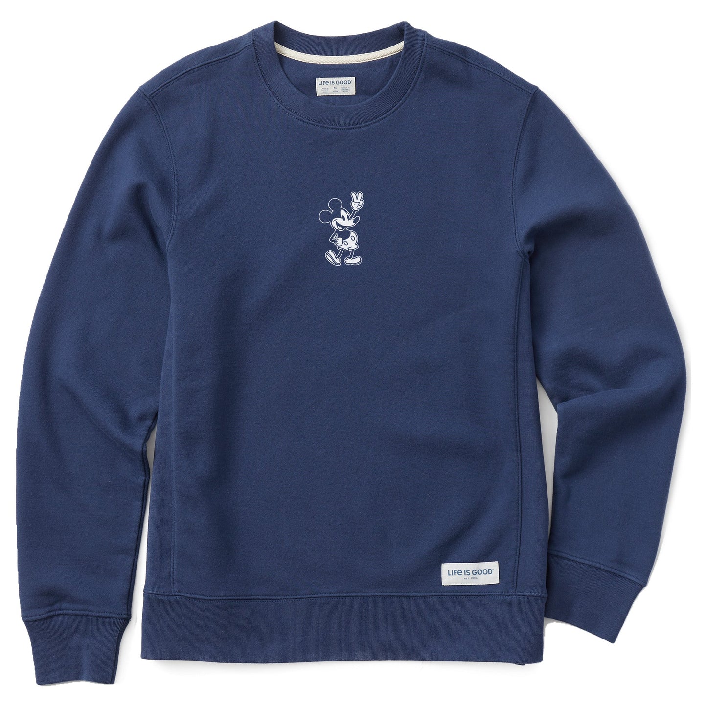 Men's Steamboat Willie Peace Mini Simply True Fleece Crew