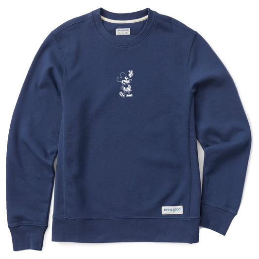 Men's Steamboat Willie Peace Mini Simply True Fleece Crew