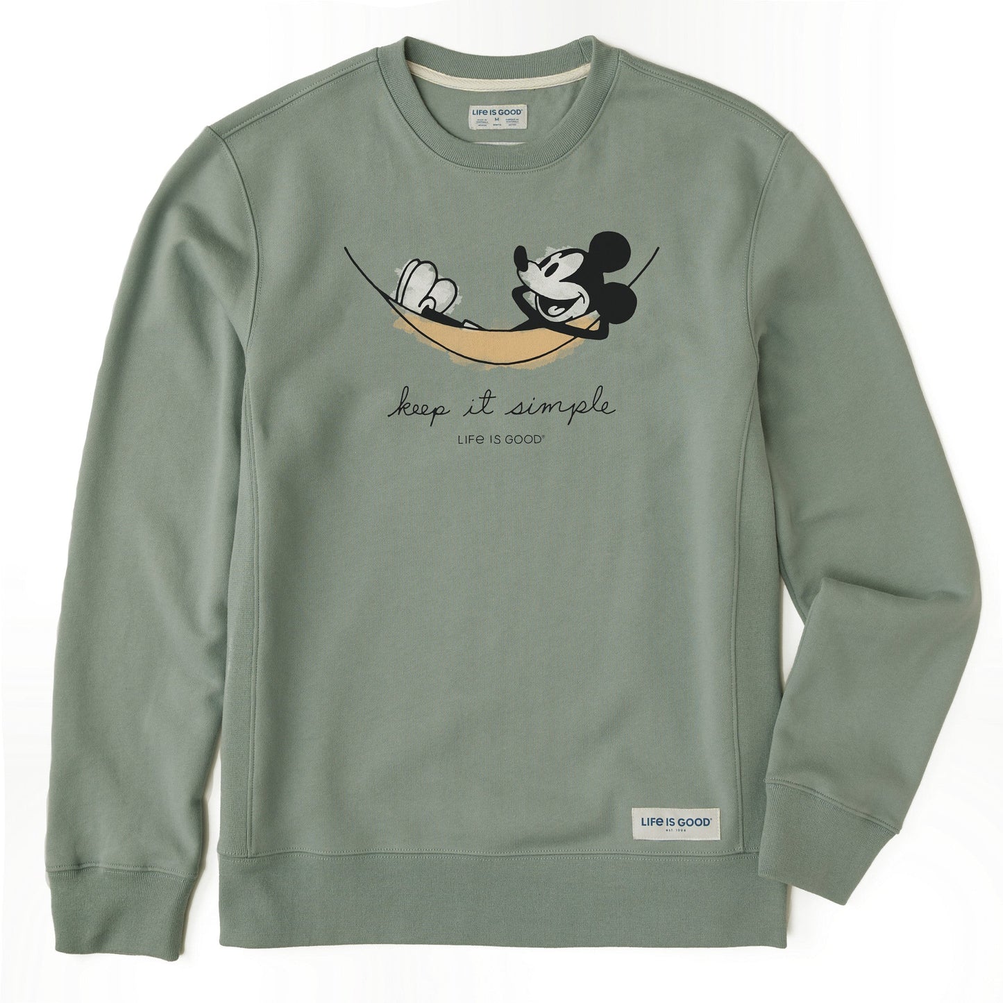Men's Steamboat Willie Hammock Simply True Fleece Crew