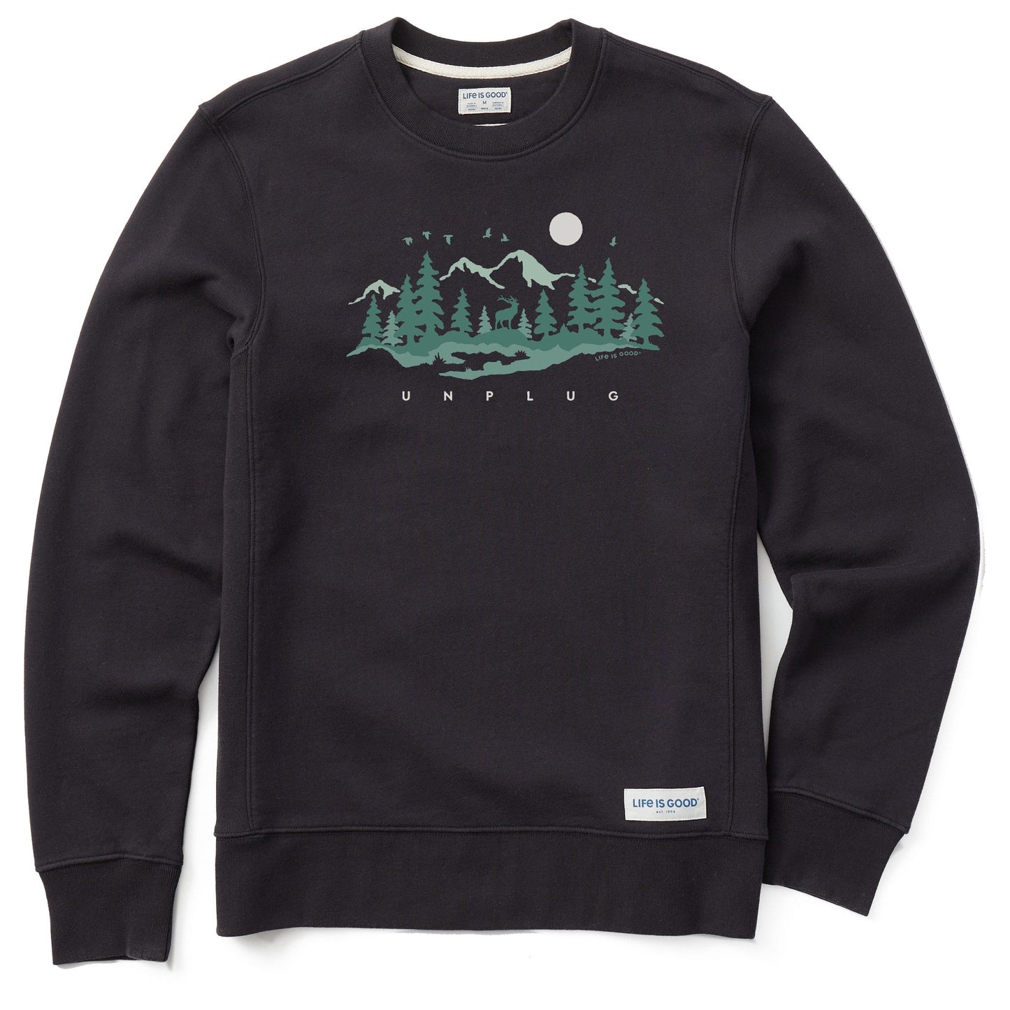 Men's Unplug in the Outdoors Simply True Fleece Crew