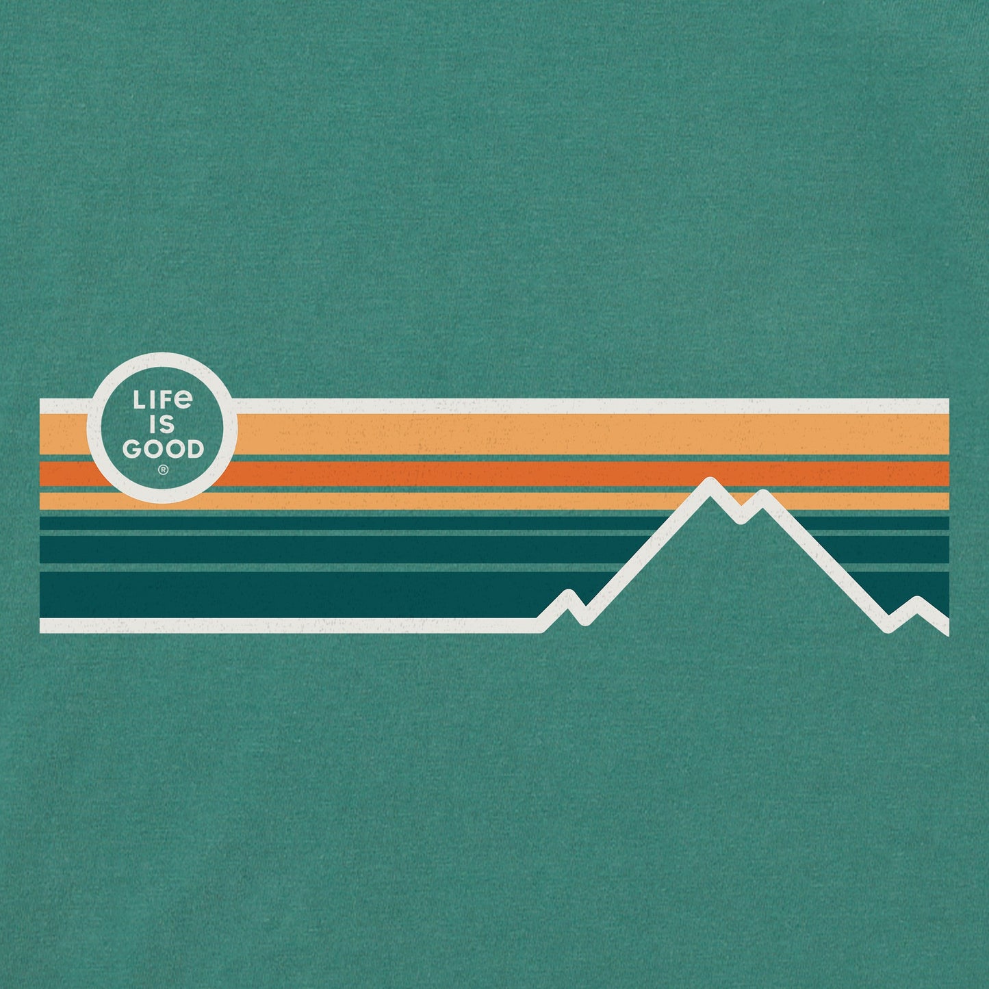 Women's Stripe Mountains Short Sleeve Tee