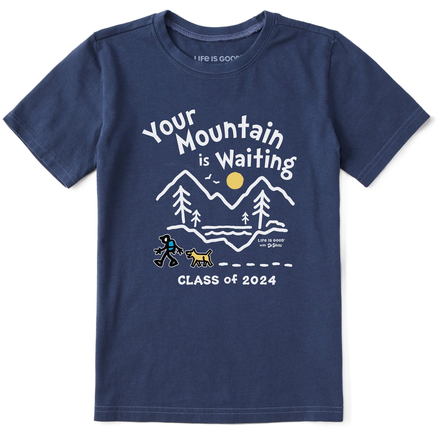 Kids Mountain is Waiting Hike Class of 2024 Short Sleeve Crusher Tee