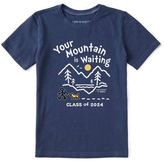 Kids Mountain is Waiting Hike Class of 2024 Short Sleeve Crusher Tee