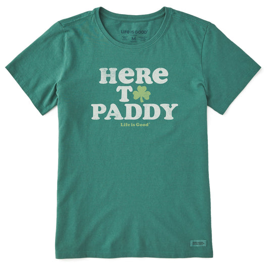 Women's Cooper Here to Paddy Clover Short Sleeve Crusher Tee