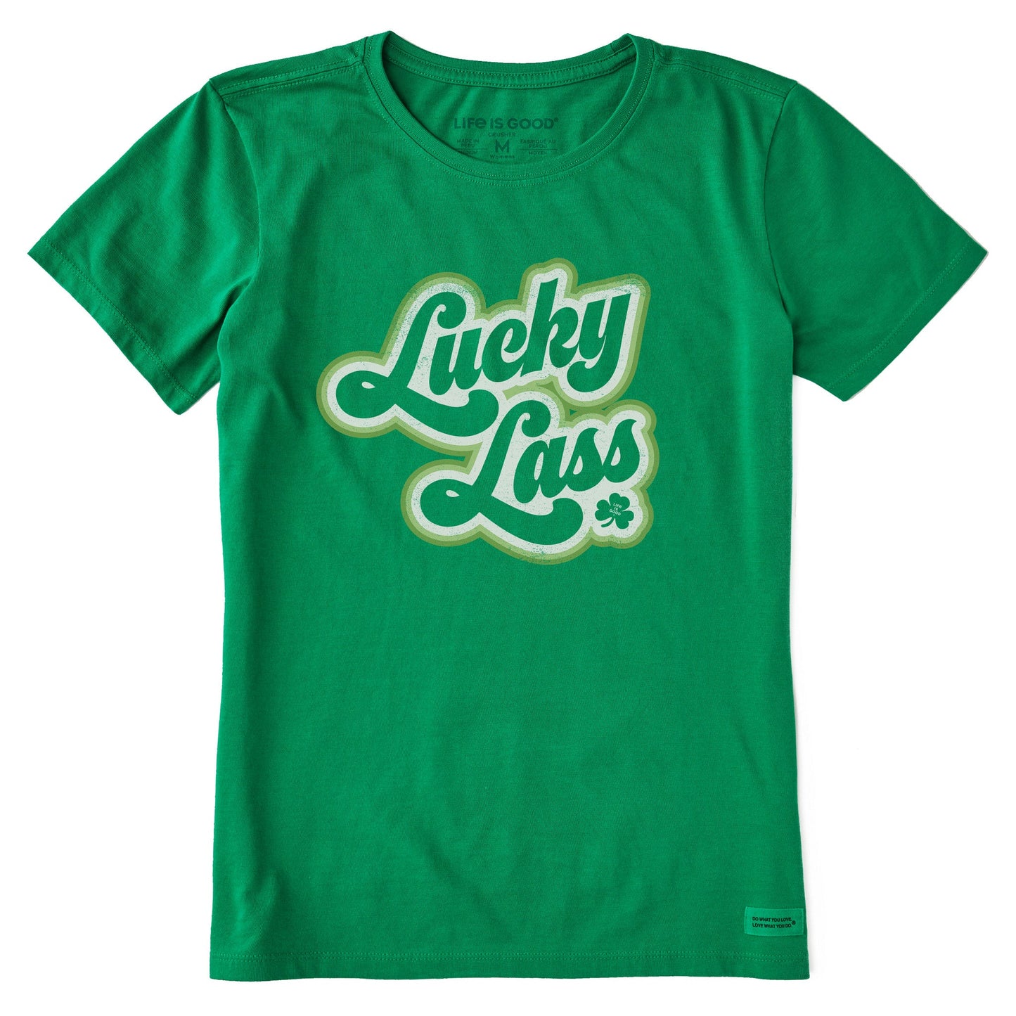 Women's Stripey Lucky Lass Short Sleeve Crusher Tee