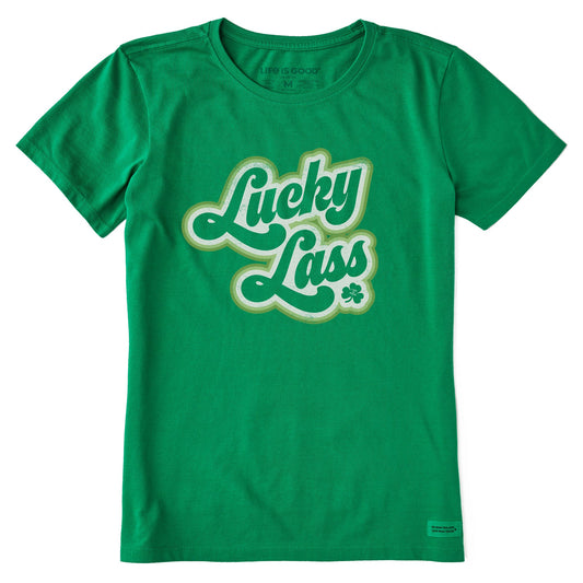 Women's Stripey Lucky Lass Short Sleeve Crusher Tee