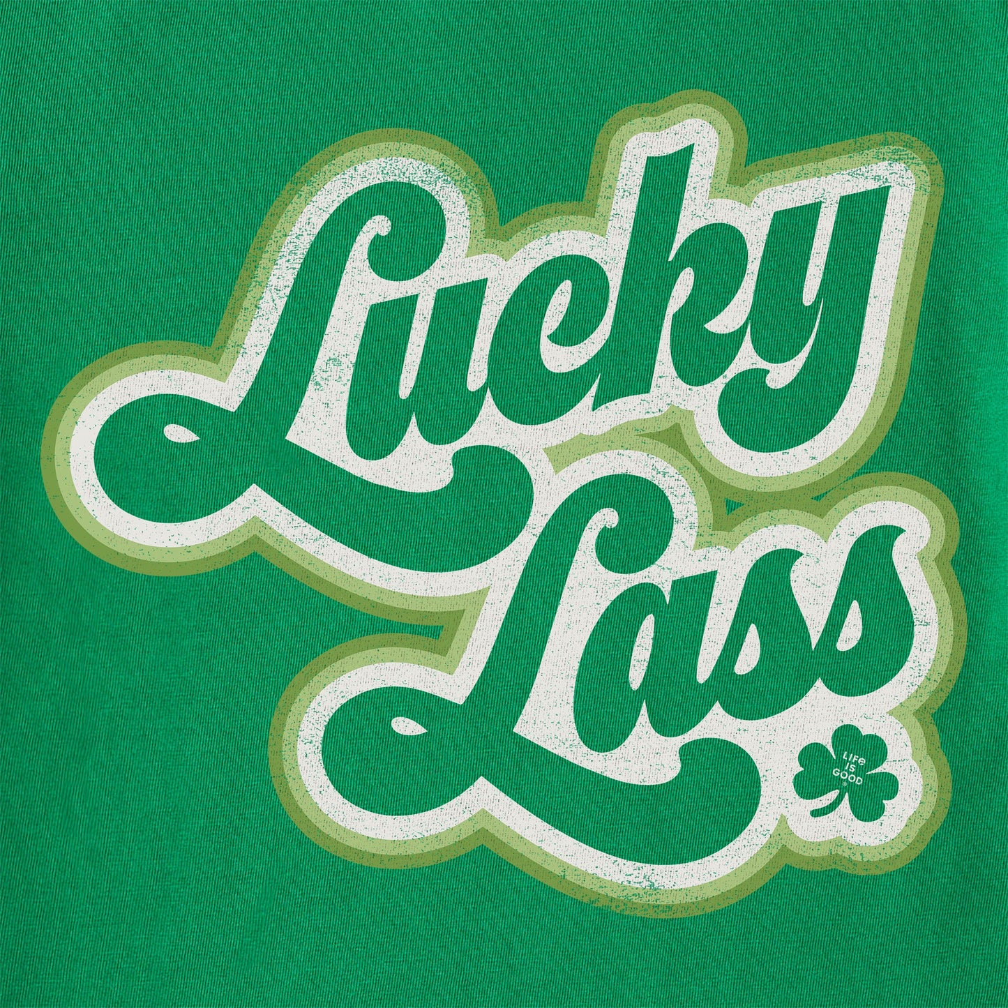 Women's Stripey Lucky Lass Short Sleeve Crusher Tee