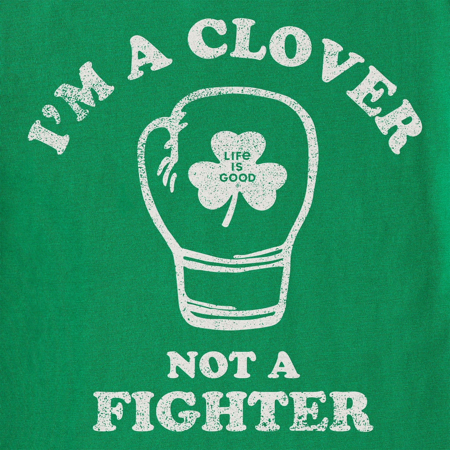 Women's Clover not a Fighter Short Sleeve Crusher Tee