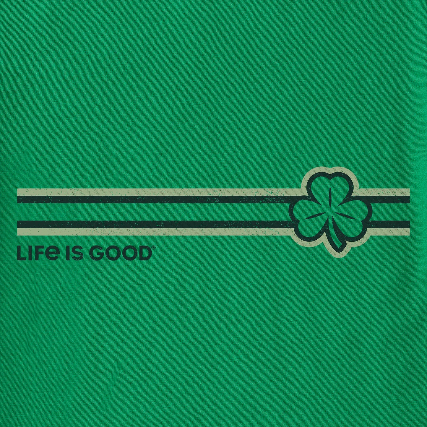 Women's Clover Stripe Short Sleeve Crusher Tee