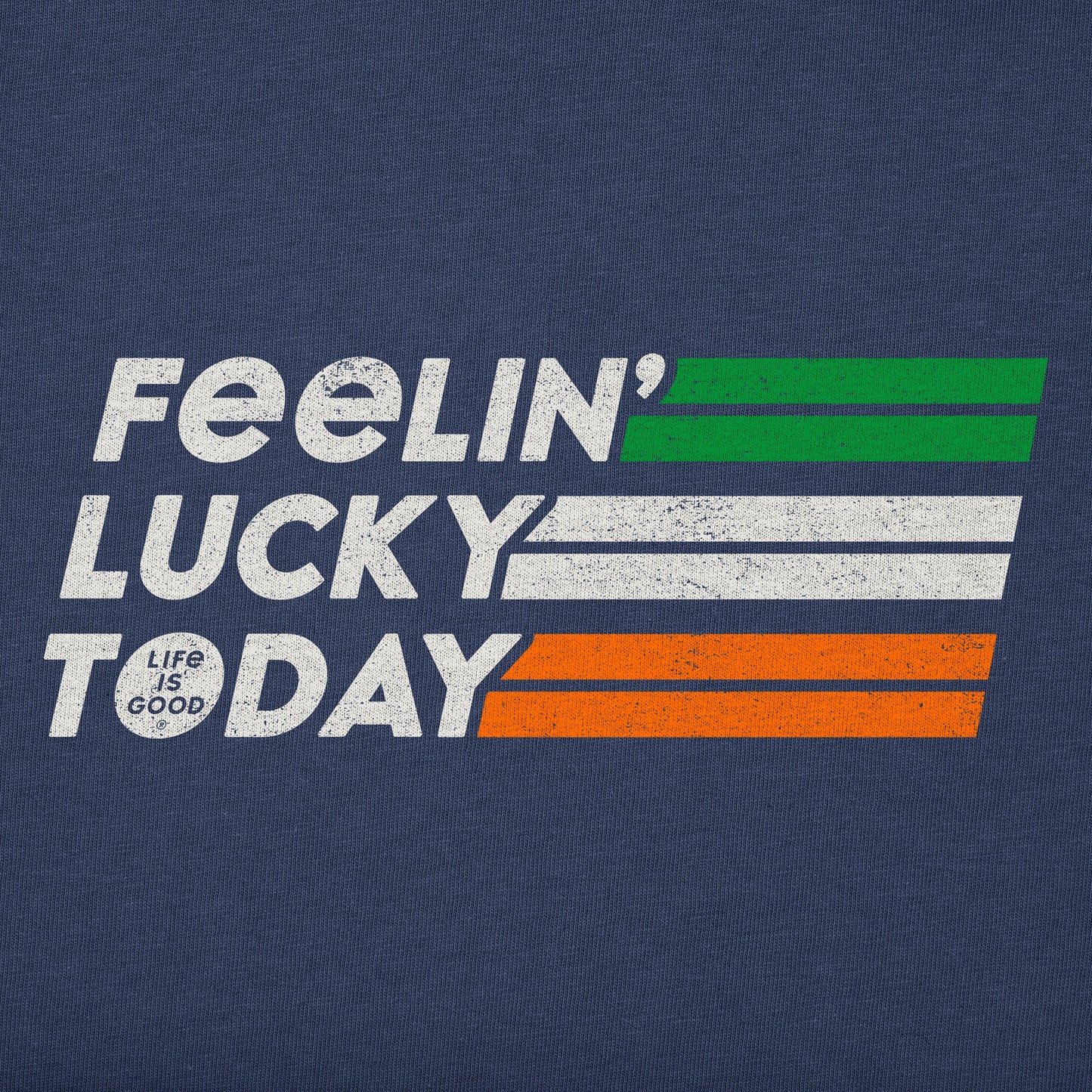 Women's Feelin' Lucky Today Stripes Short Sleeve Tee