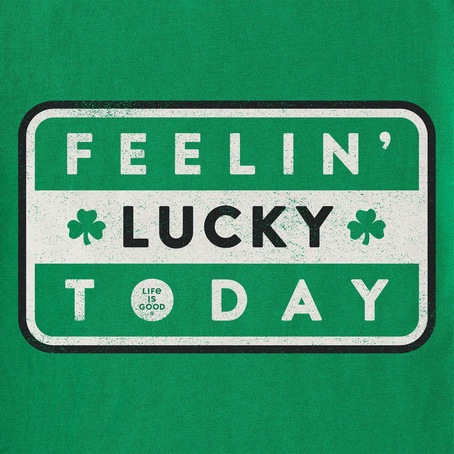 Men's Feelin' Lucky Today Stripe Short Sleeve Crusher Tee