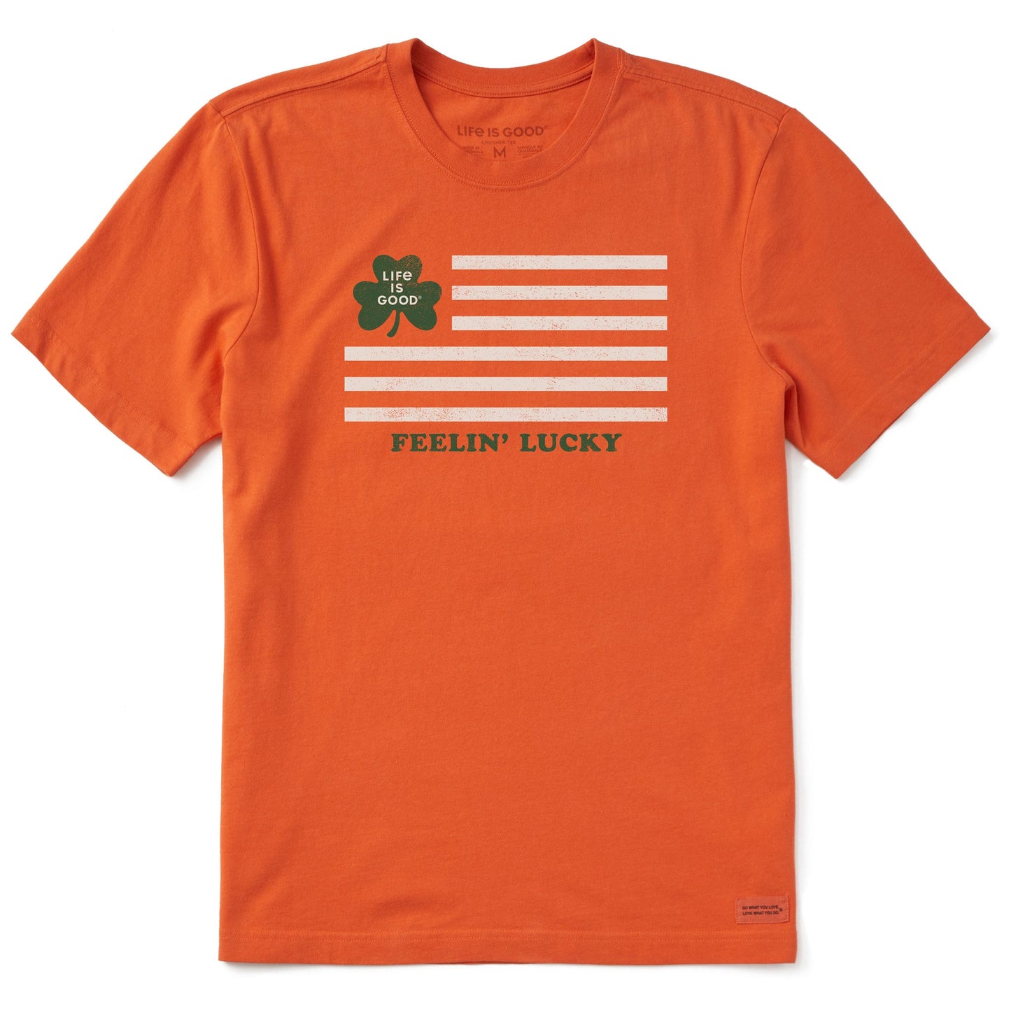 Men's Feelin' Lucky Irish Flag Short Sleeve Crusher Tee
