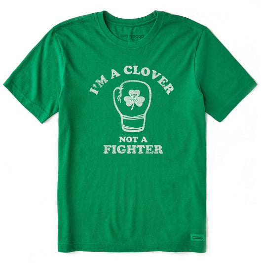 Men's Clover not a Fighter Short Sleeve Crusher Tee