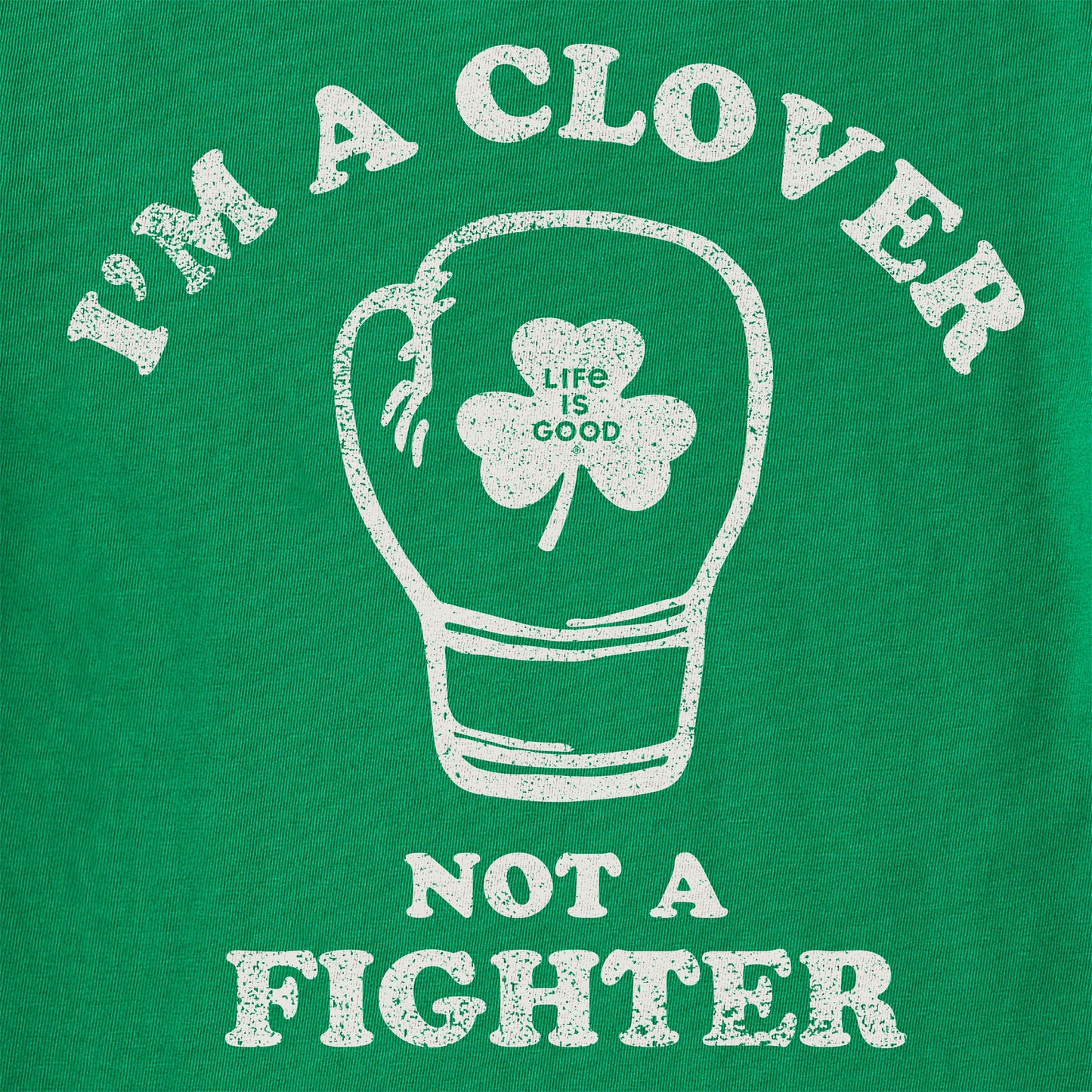 Men's Clover not a Fighter Short Sleeve Crusher Tee