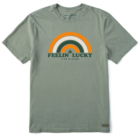 Men's Feelin' Lucky Rainbow Short Sleeve Crusher Tee