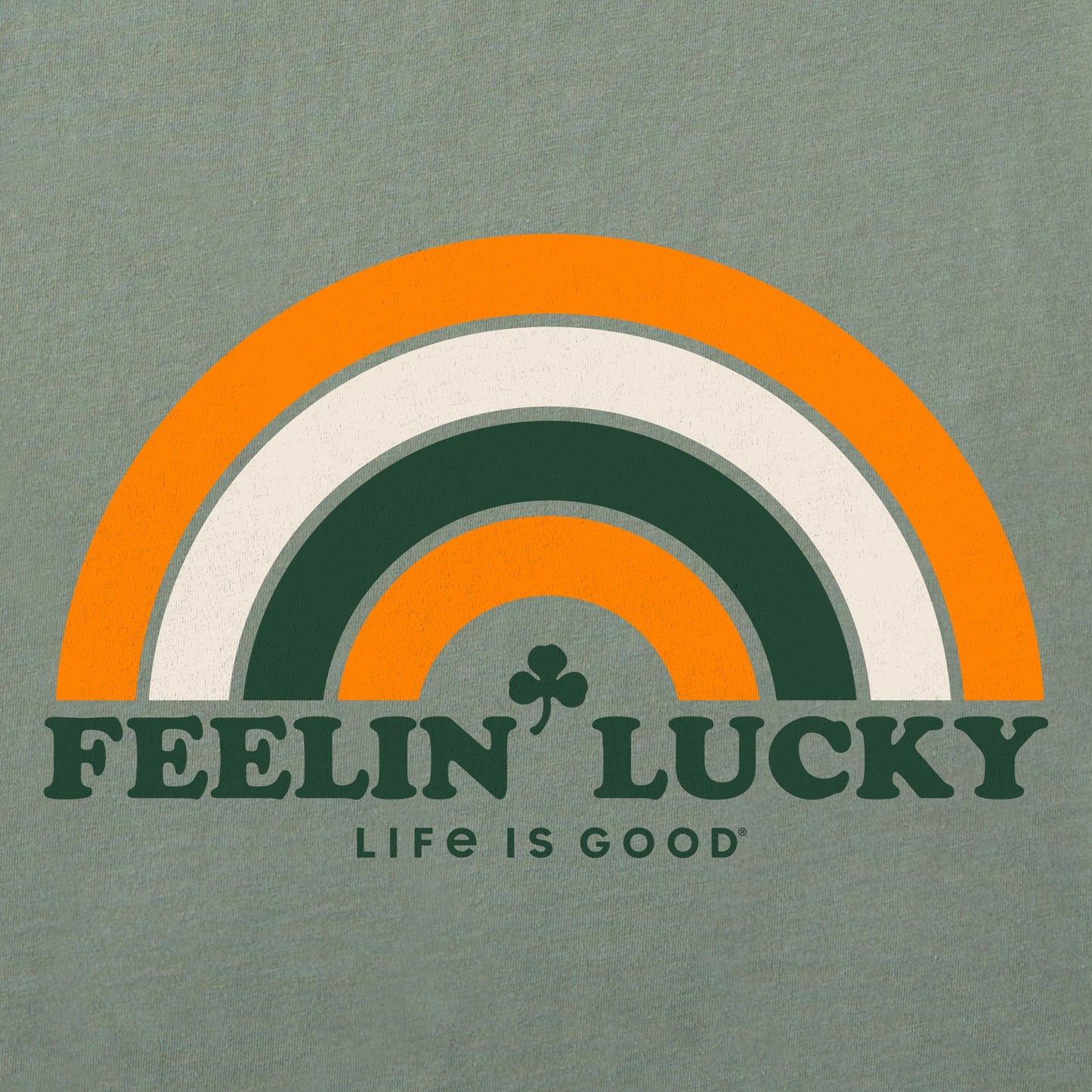 Men's Feelin' Lucky Rainbow Short Sleeve Crusher Tee