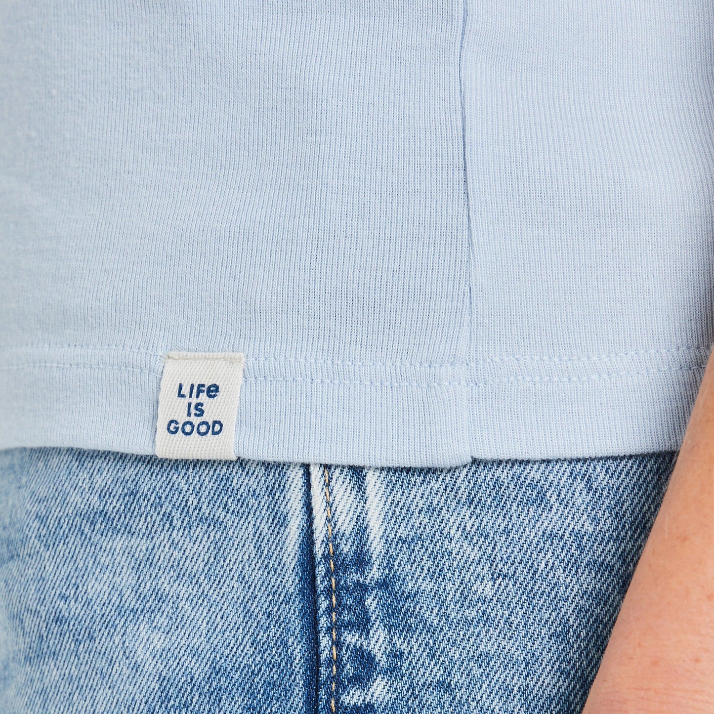 Women's Solid Modal Ribbed Tee