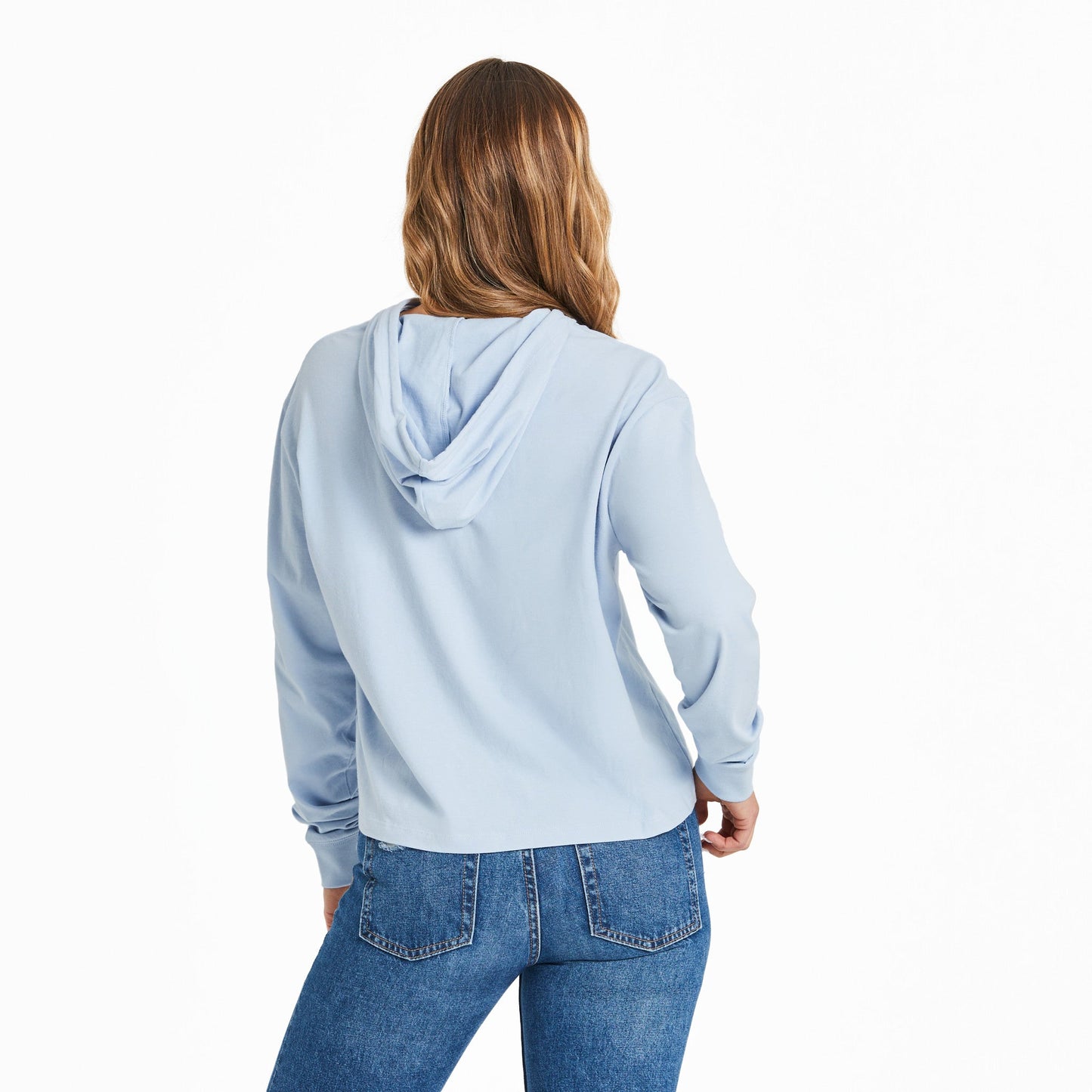 Women's Solid Crusher Boxy Hoodie