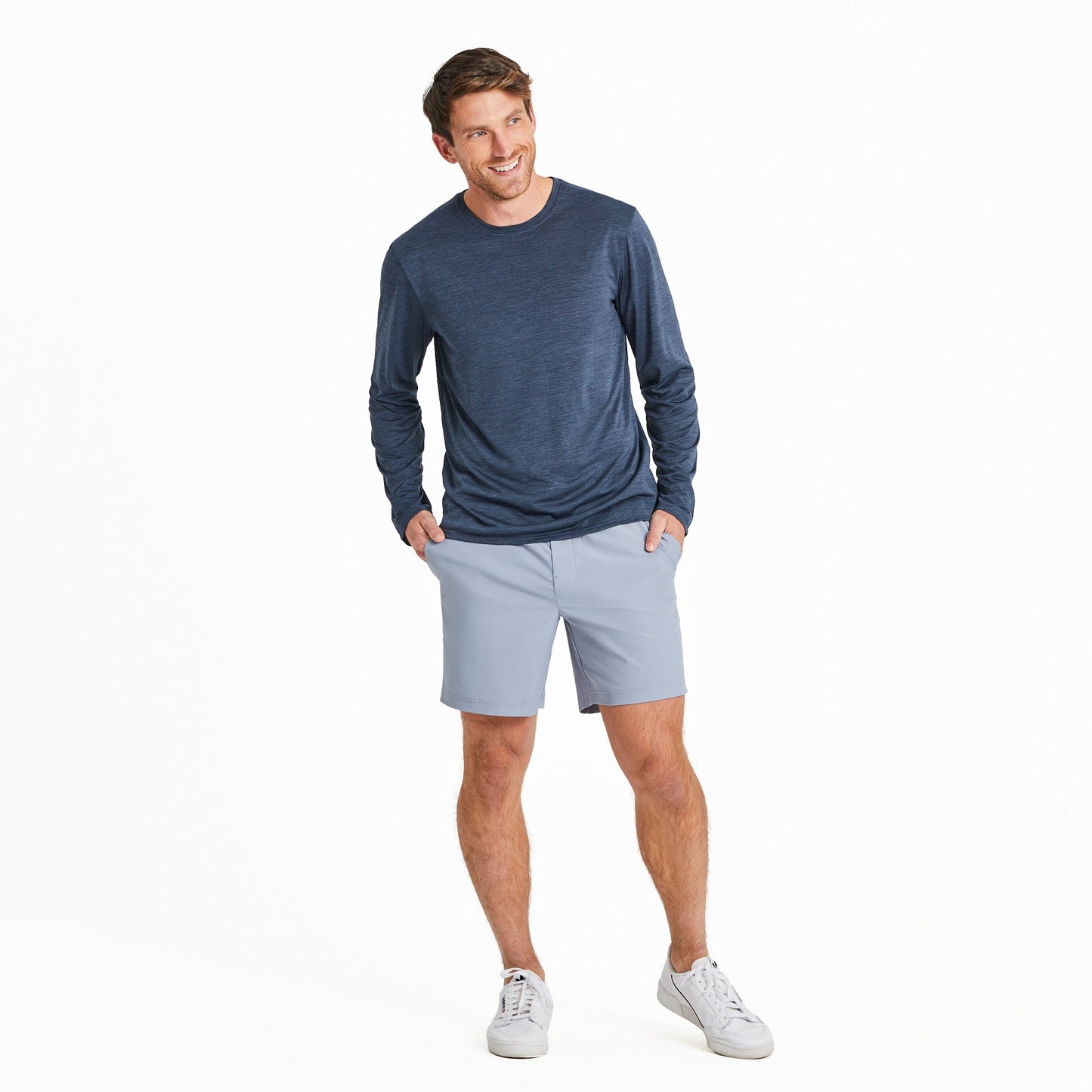 Men's Solid Long Sleeve Sun Crusher Tee