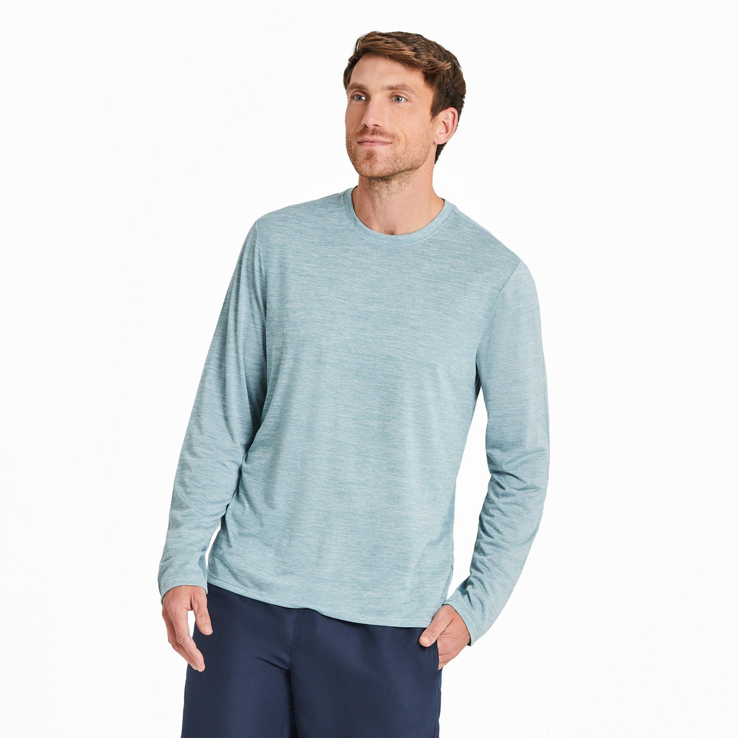 Men's Solid Long Sleeve Sun Crusher Tee