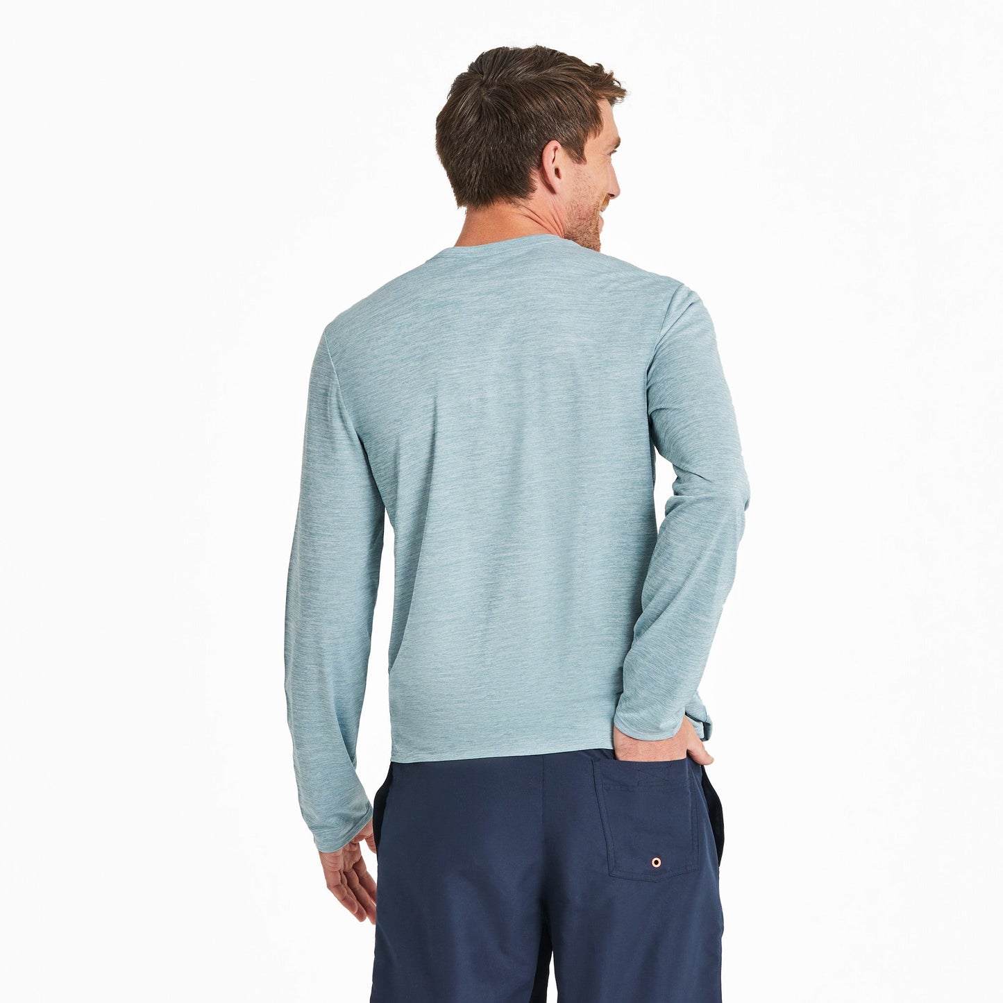 Men's Solid Long Sleeve Sun Crusher Tee