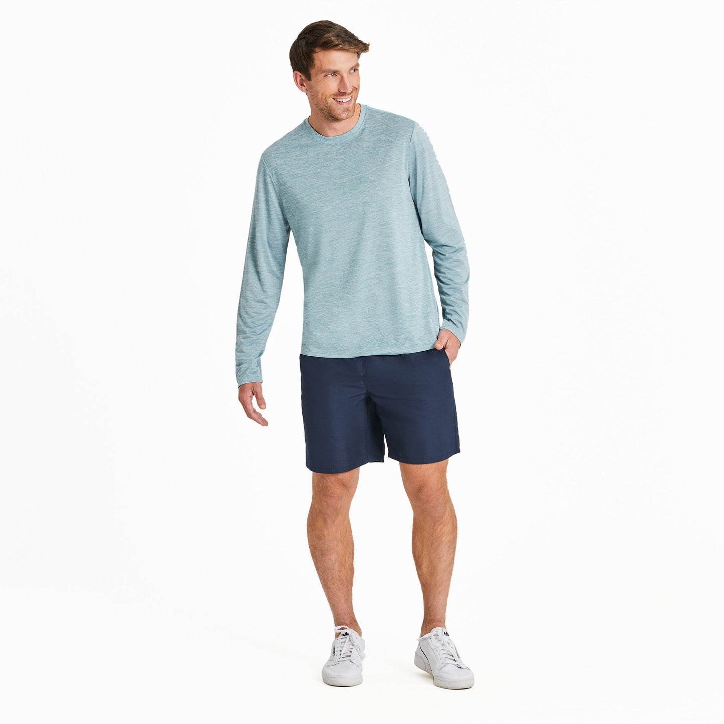 Men's Solid Long Sleeve Sun Crusher Tee