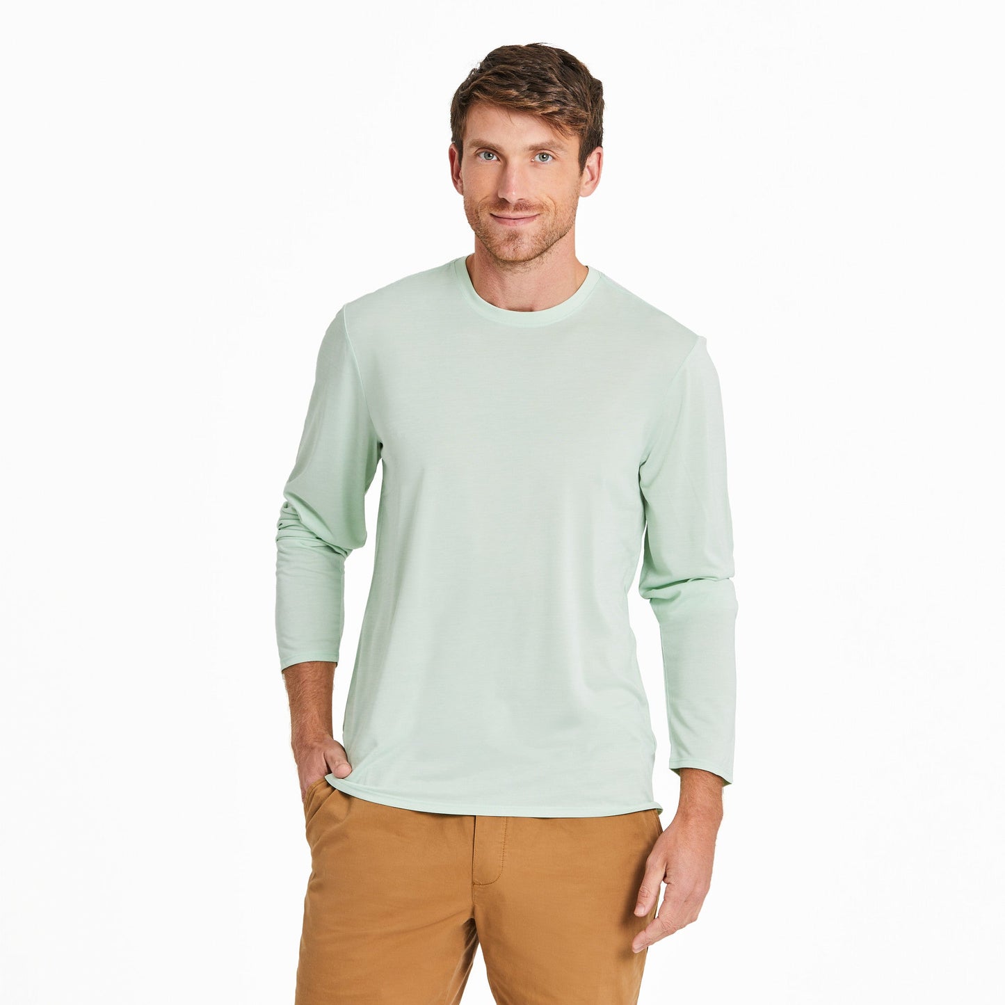Men's Solid Long Sleeve Sun Crusher Tee