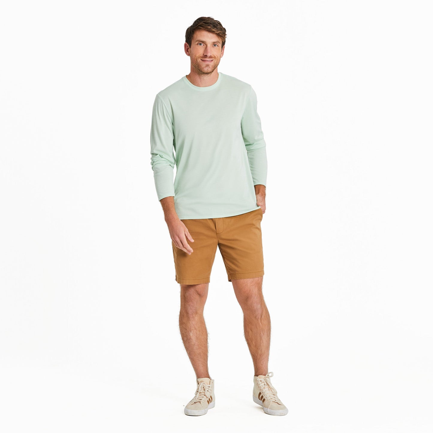 Men's Solid Long Sleeve Sun Crusher Tee