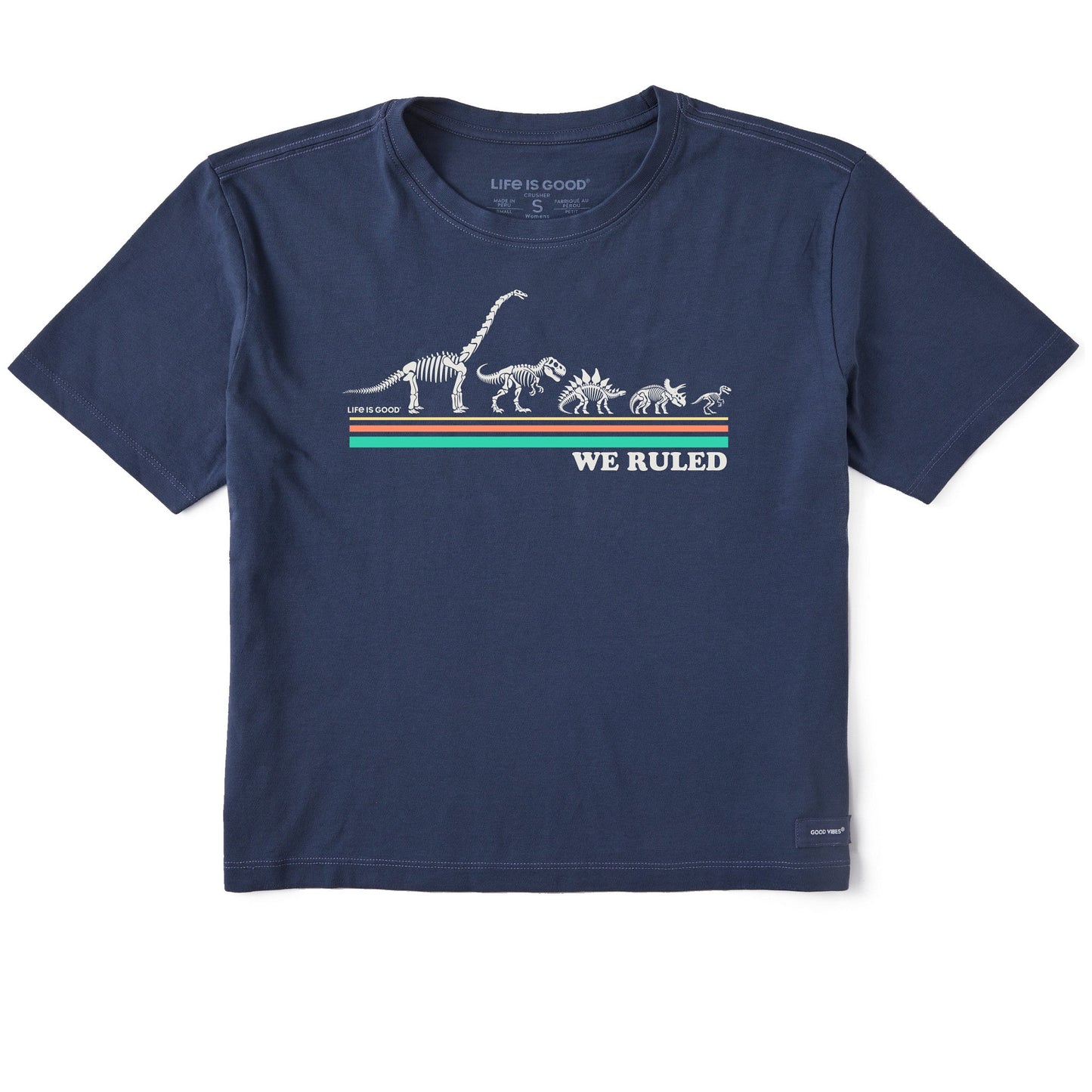 Women's We Ruled Dino's Short Sleeve Crusher Boxy Tee