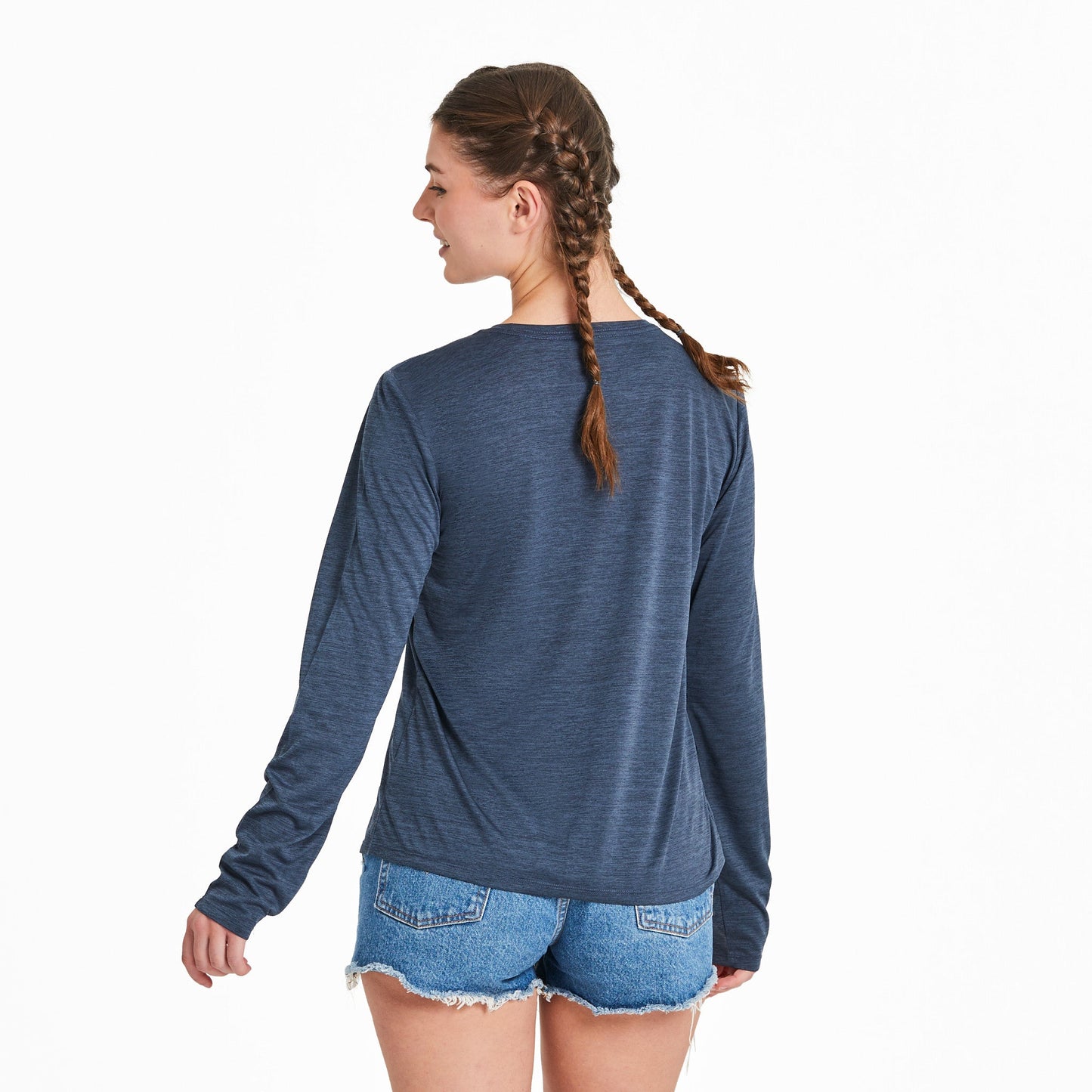 Women's Solid Long Sleeve Sun Crusher Tee