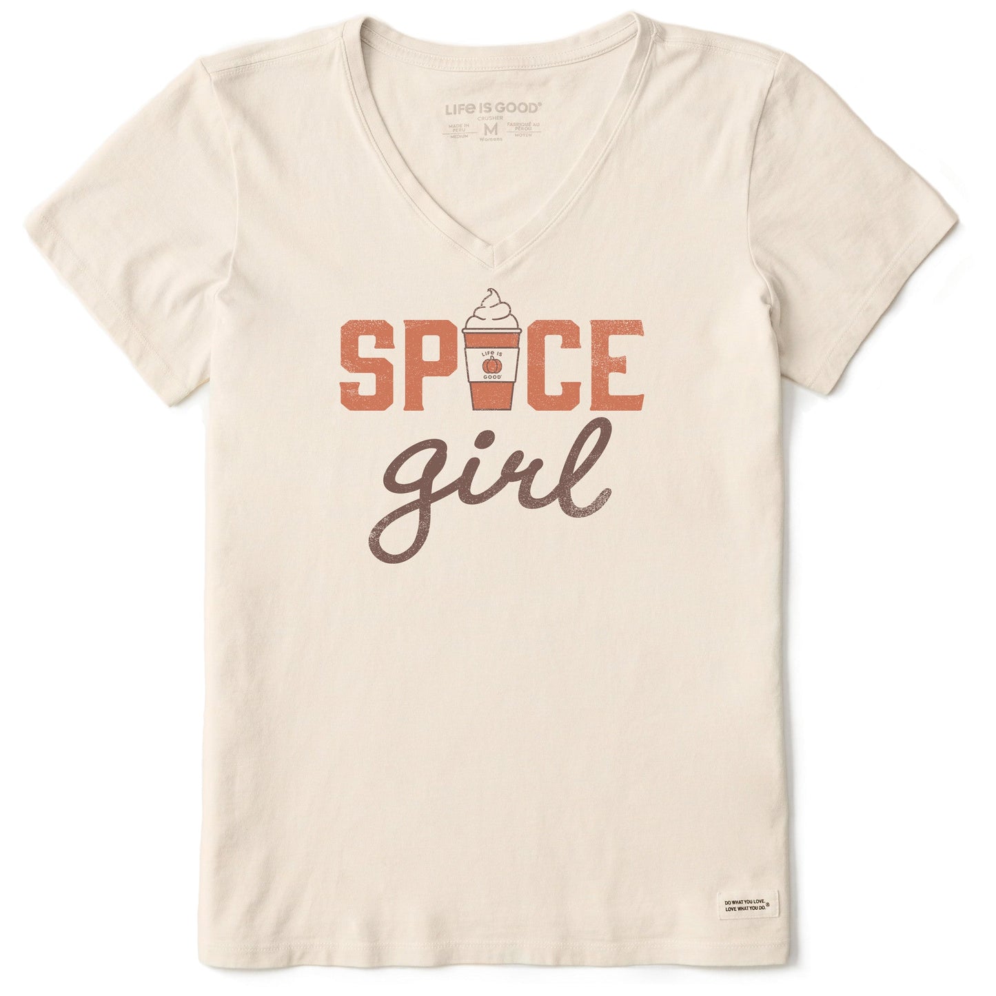 Women's Spice Girl Short Sleeve Crusher Vee