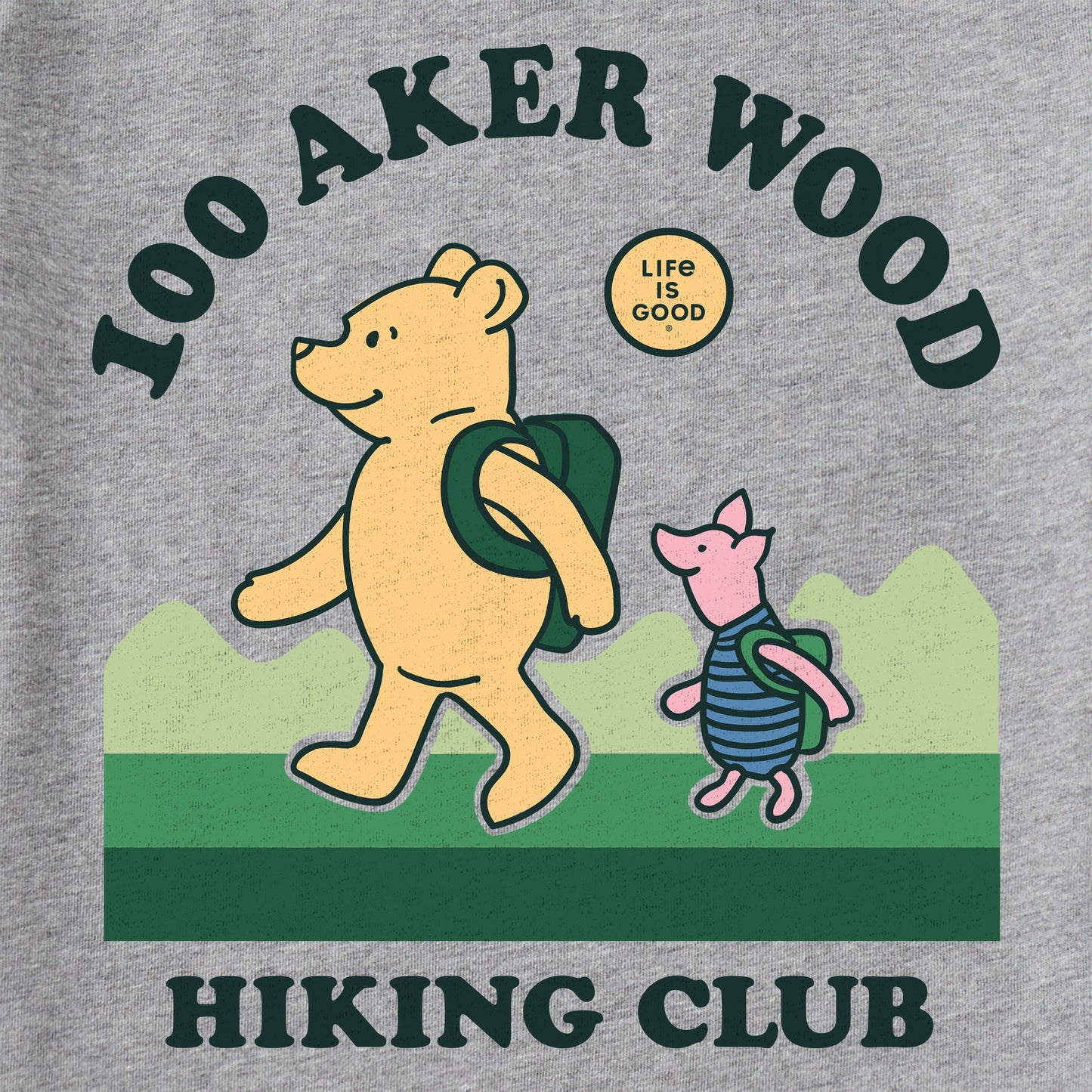 Kids 100 Aker Hiking Club Winnie Short Sleeve Crusher Tee