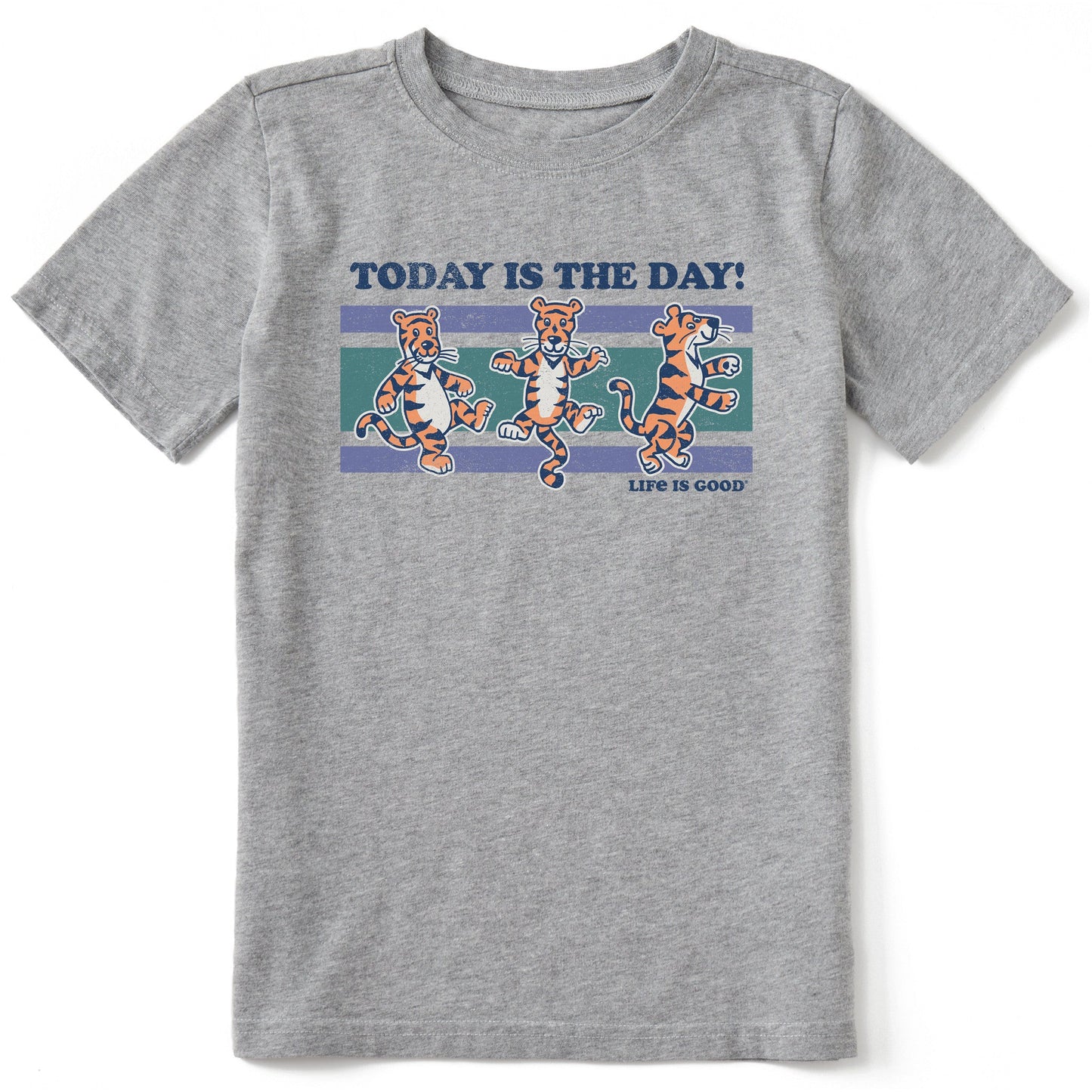 Kids Today is the Day Tiger Stripes Short Sleeve Crusher Tee