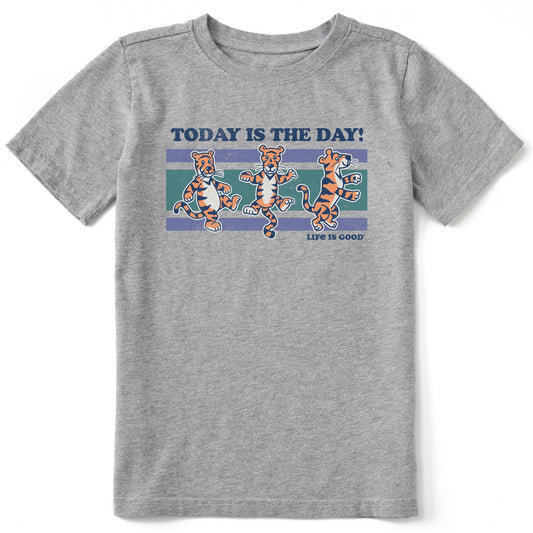 Kids Today is the Day Tiger Stripes Short Sleeve Crusher Tee