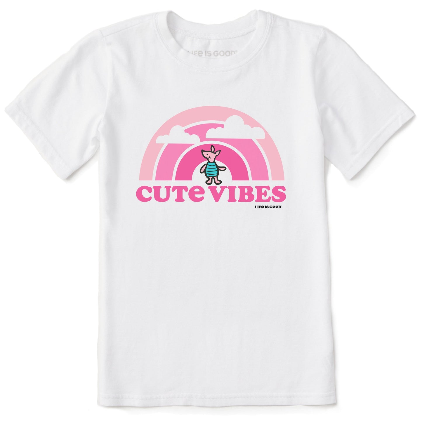 Kids Cute Vibes Winnie Rainbow Short Sleeve Crusher Tee