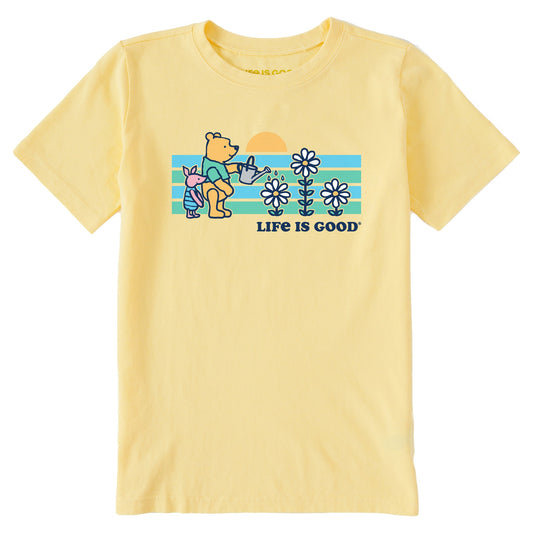 Kids Winnie & P Flowers Short Sleeve Crusher Tee