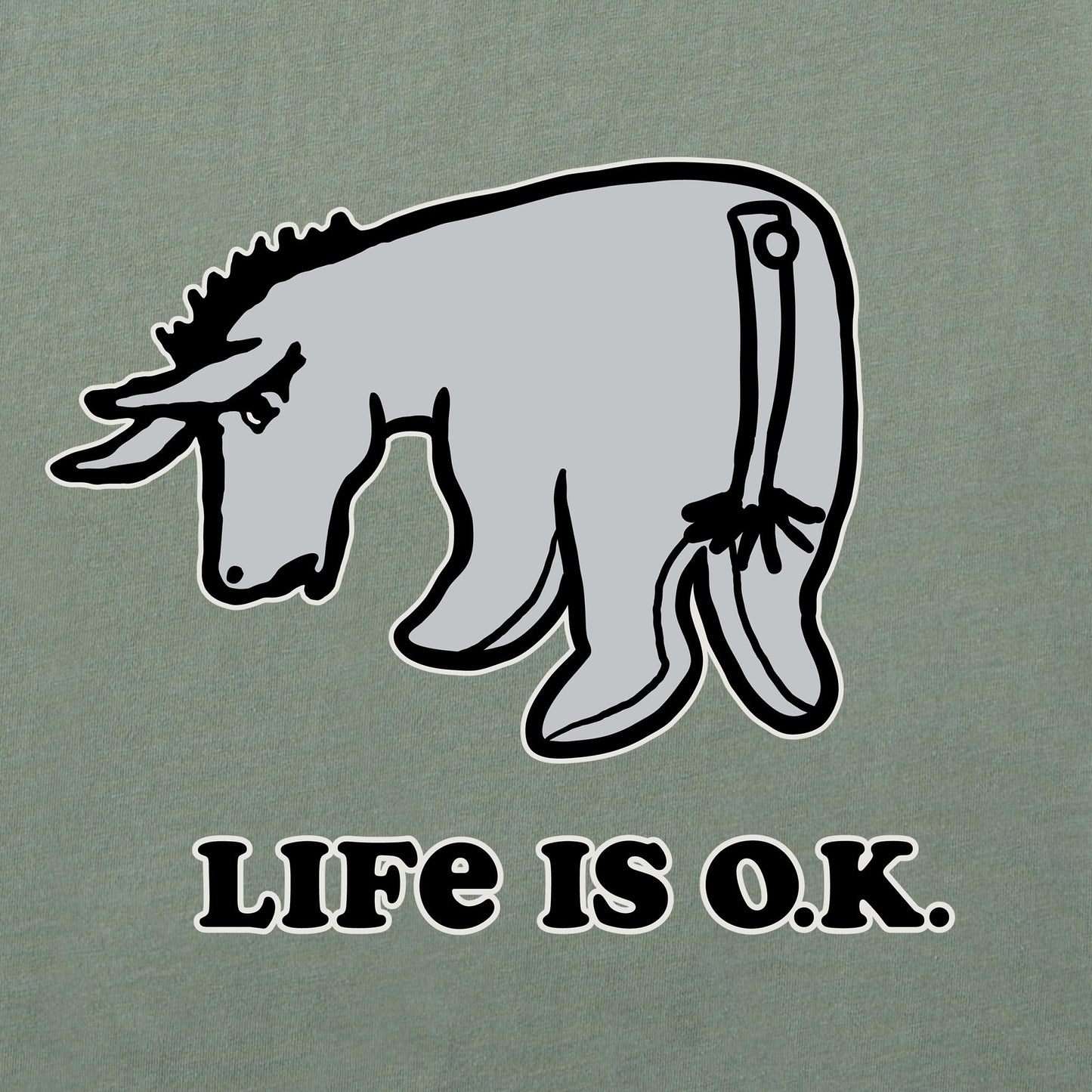Men's Life is OK E Short Sleeve Tee