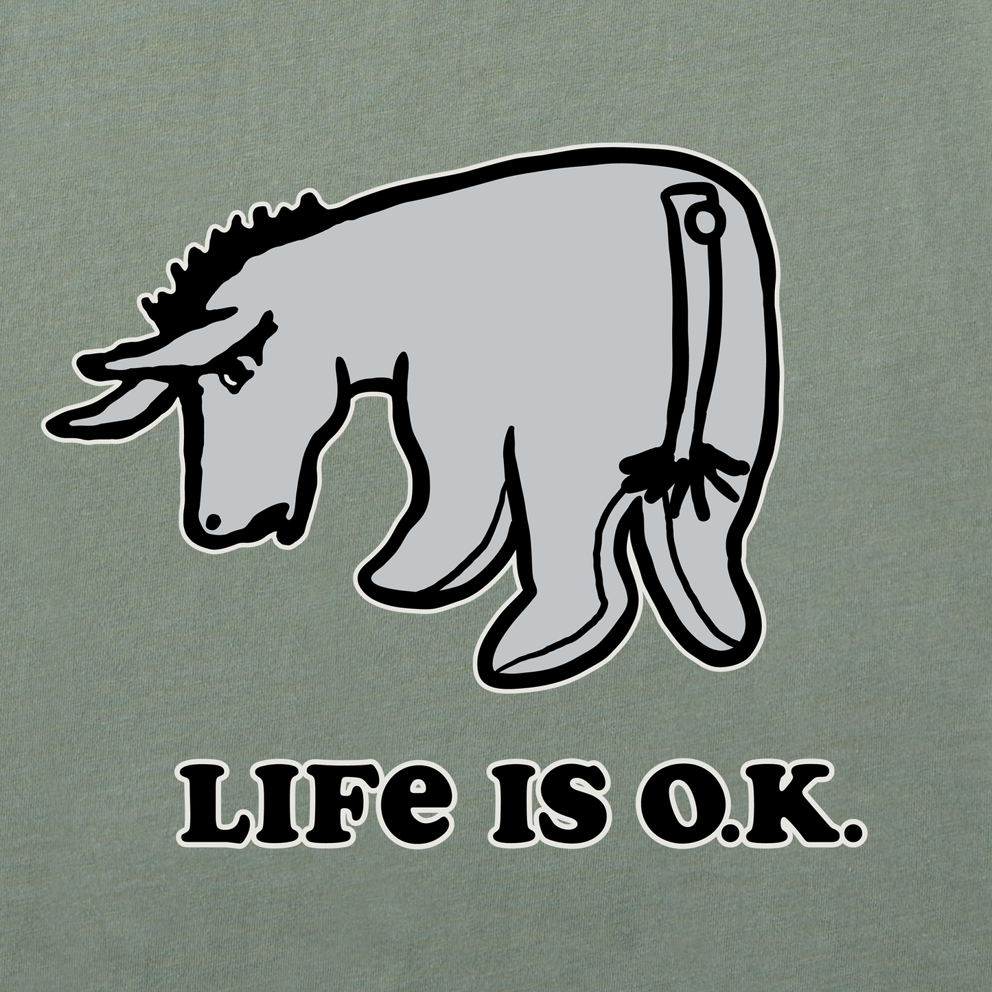 Men's Life is OK E Short Sleeve Tee