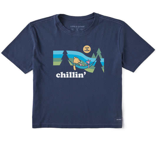 Women's Chillin' Winnie & P Hammock Short Sleeve Crusher Boxy Tee