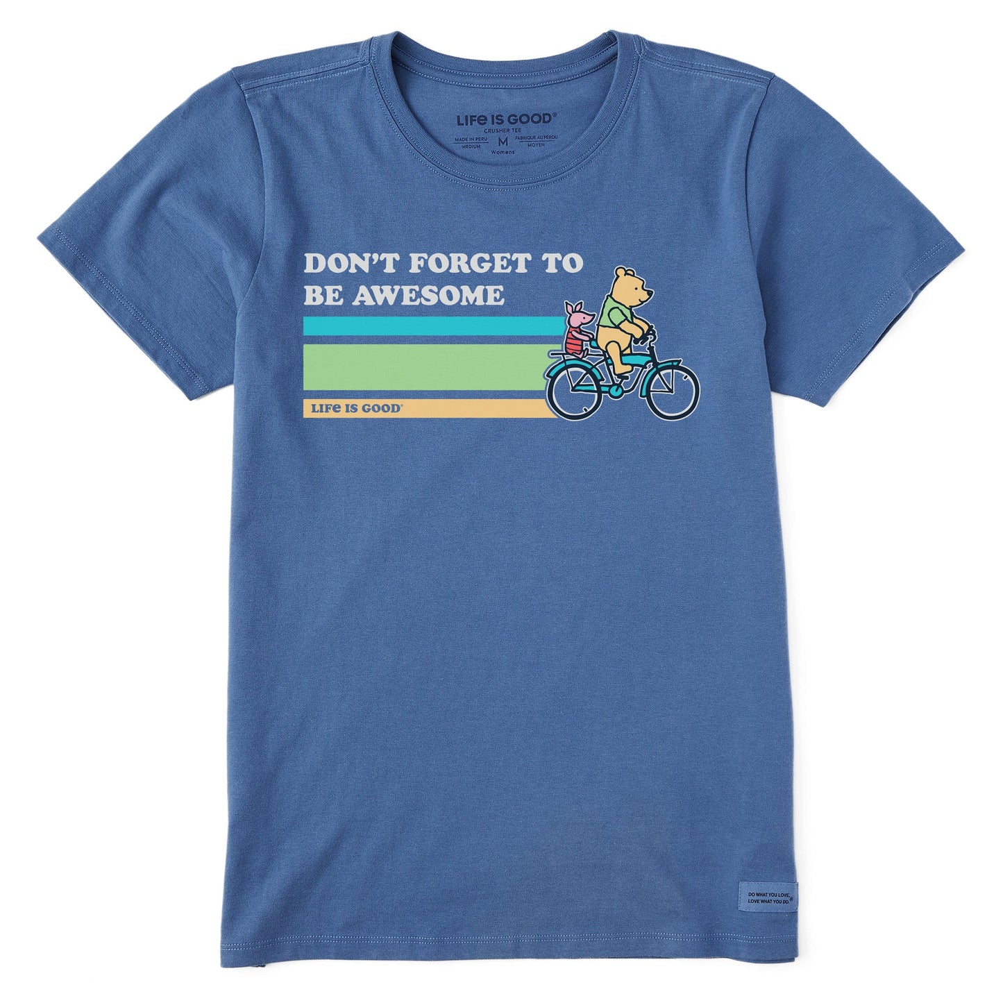 Women's Be Awesome Winnie & P Bike Short Sleeve Tee