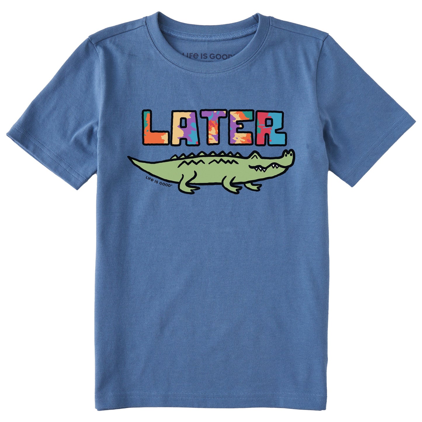 Kids Tie Dye Later Gator Short Sleeve Crusher Tee