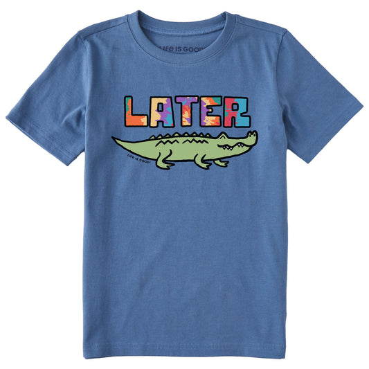 Kids Tie Dye Later Gator Short Sleeve Crusher Tee